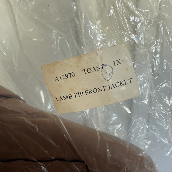 Pamela Mccoy Leather Brown Soft Leather Vintage Jacket NWT Size 1X - Picture 3 of 13